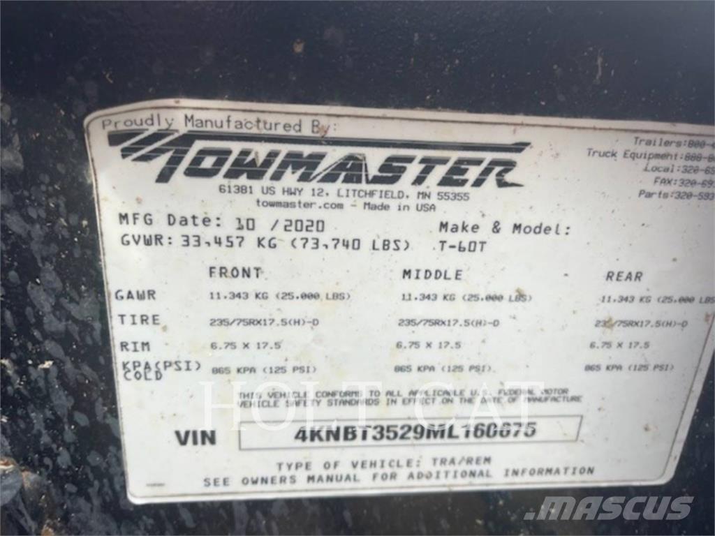 TOWMASTER T-60T Autre remorque