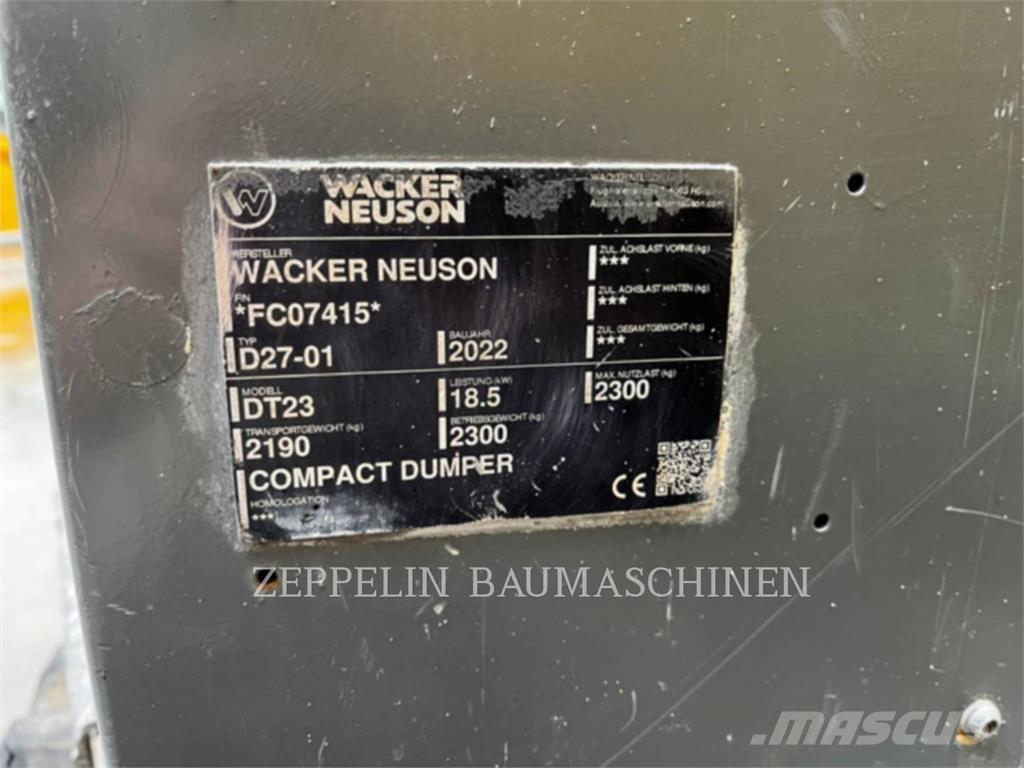 Wacker DT23 Tombereau articulé