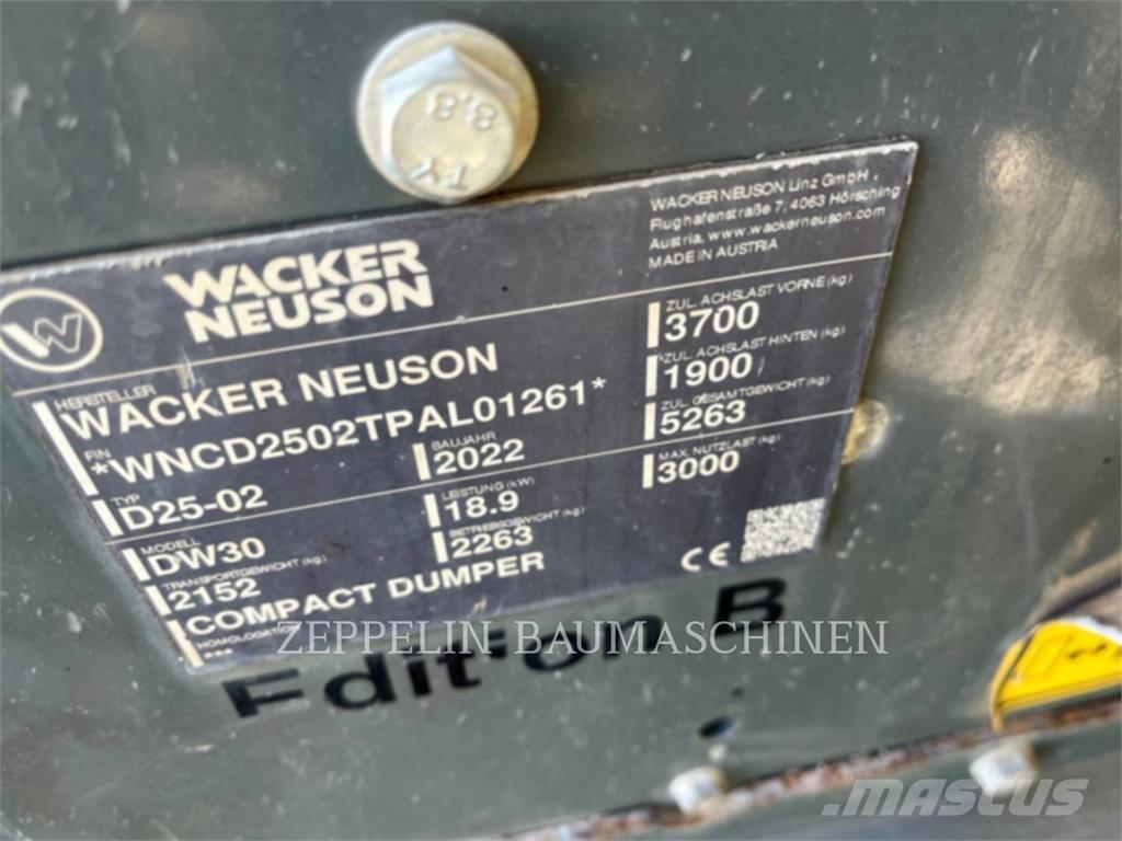 Wacker DW30 Tombereau articulé