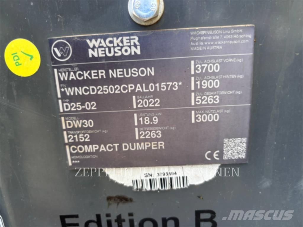 Wacker DW30 Tombereau articulé