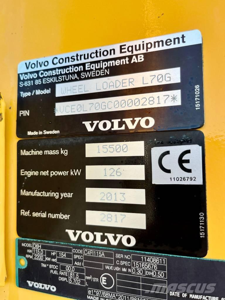 Volvo L 70 G Chargeuse sur pneus