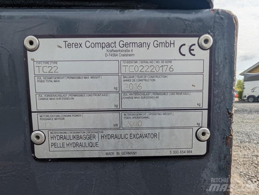 Terex TC 22-2 Pelle sur chenilles
