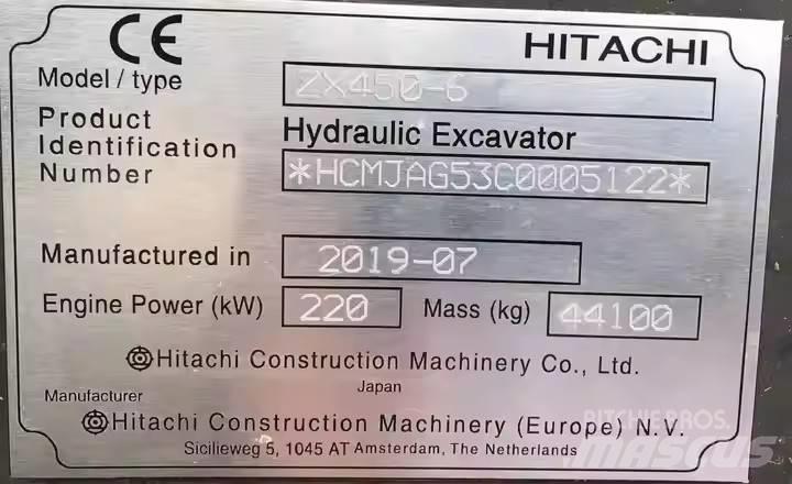 Hitachi ZX450H Pelle sur chenilles