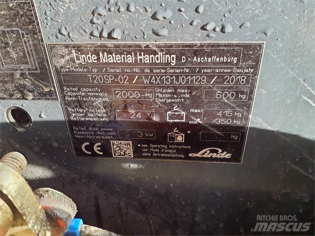 Linde T20SP kurz Transpalette accompagnant