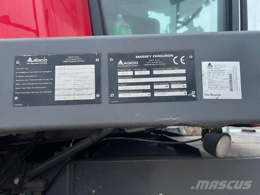 Massey Ferguson 9380 Moissonneuse batteuse