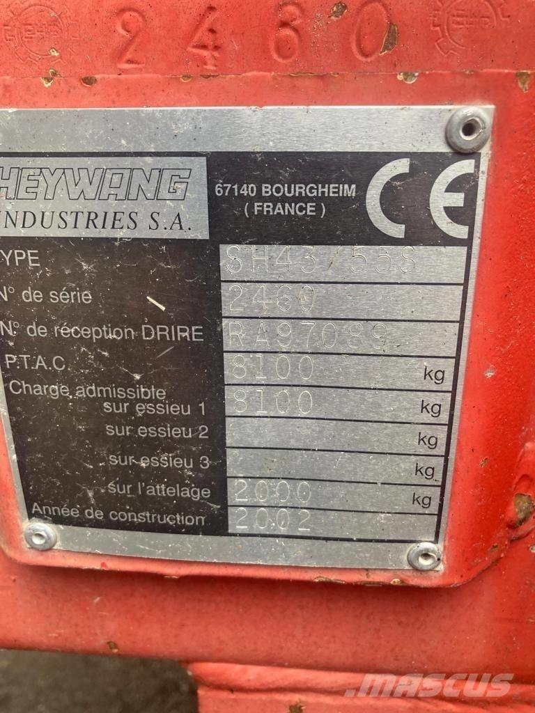 Heywang SH 43/55 S Epandeur de fumier