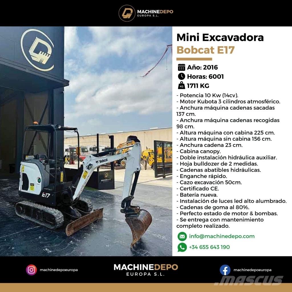 Bobcat E 17 Mini pelle < 7t