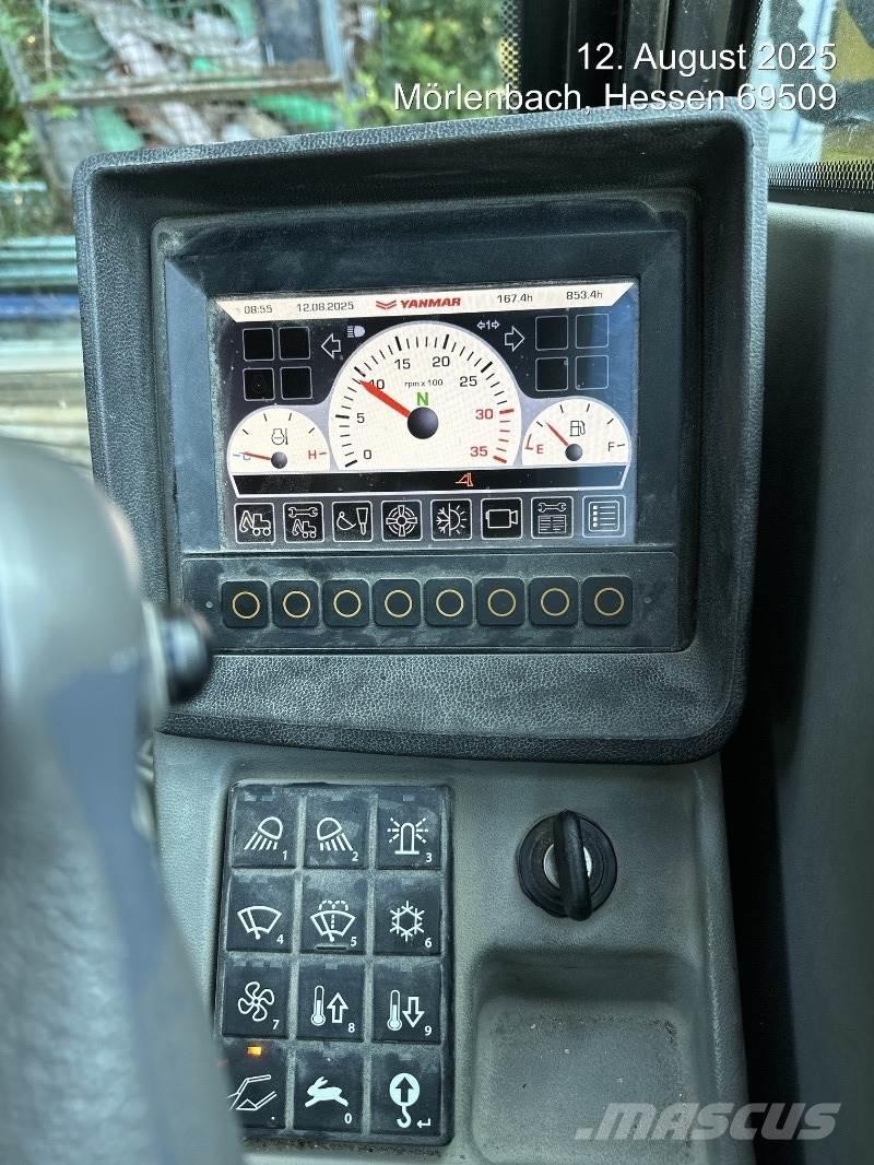 Yanmar B75W Pelle sur pneus