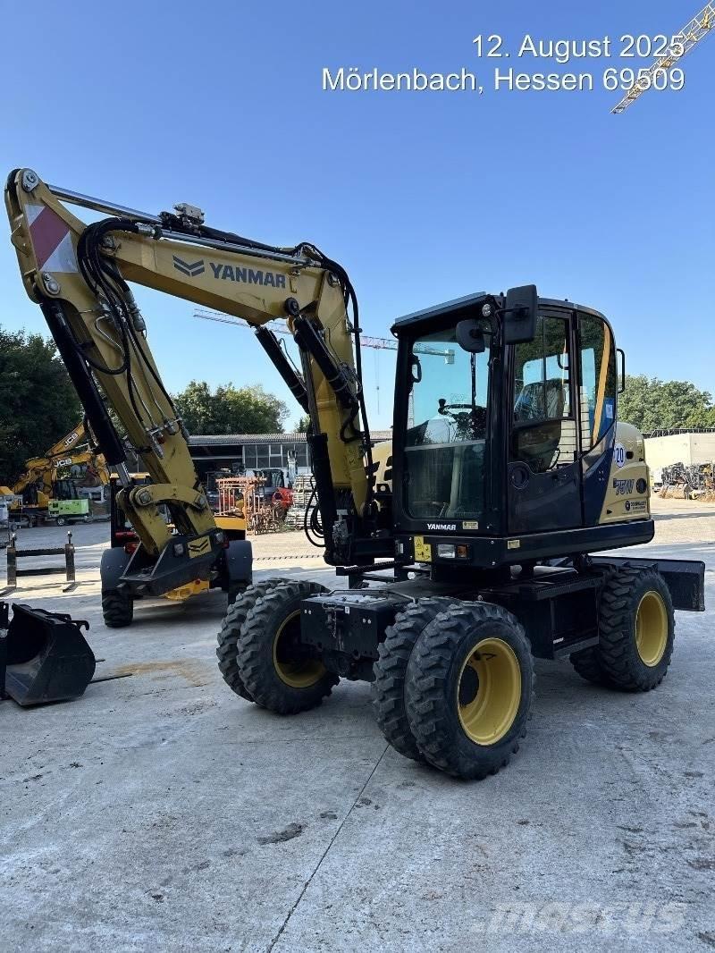 Yanmar B75W Pelle sur pneus