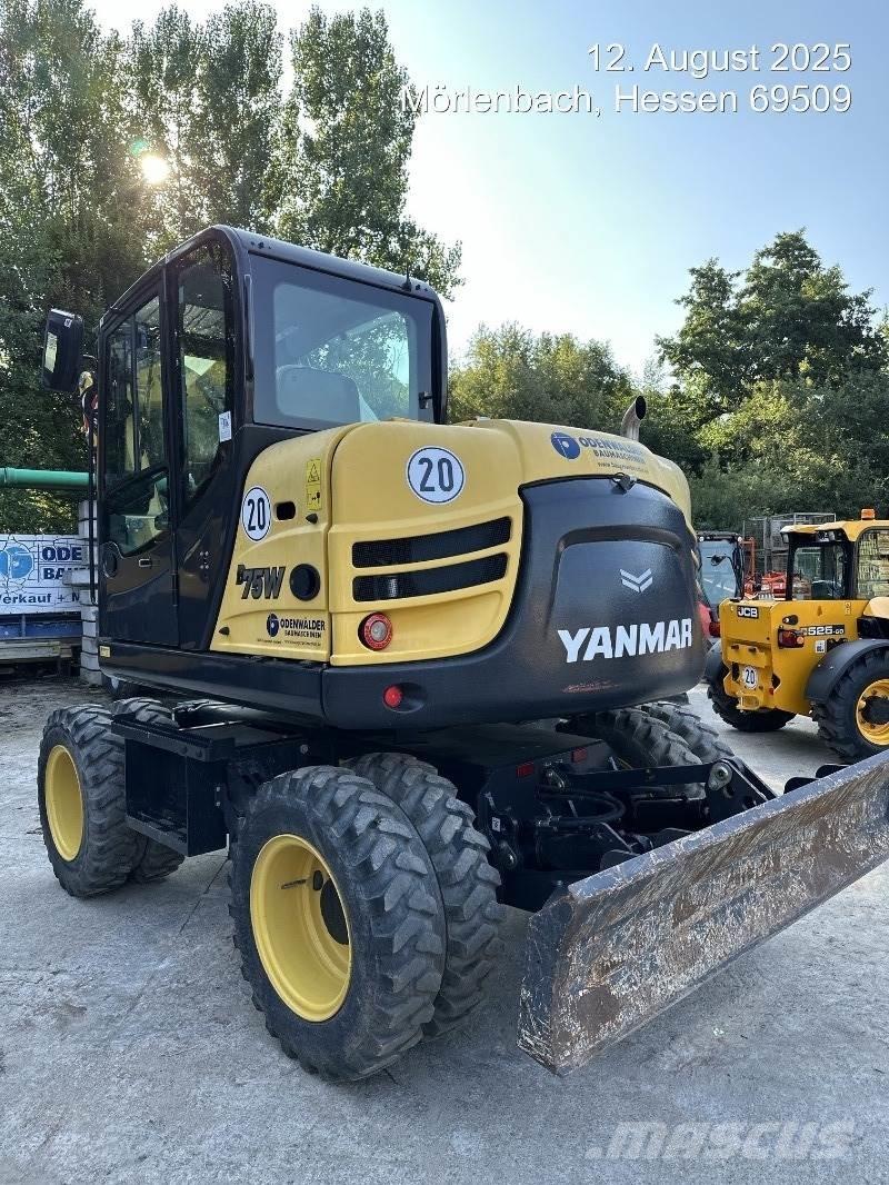 Yanmar B75W Pelle sur pneus