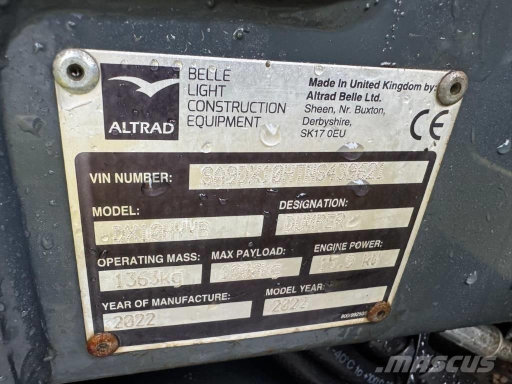 Altrad Belle DX1000 Mini tombereau