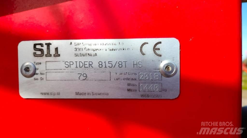 SIP SPIDER 815|8 T Rateau faneur