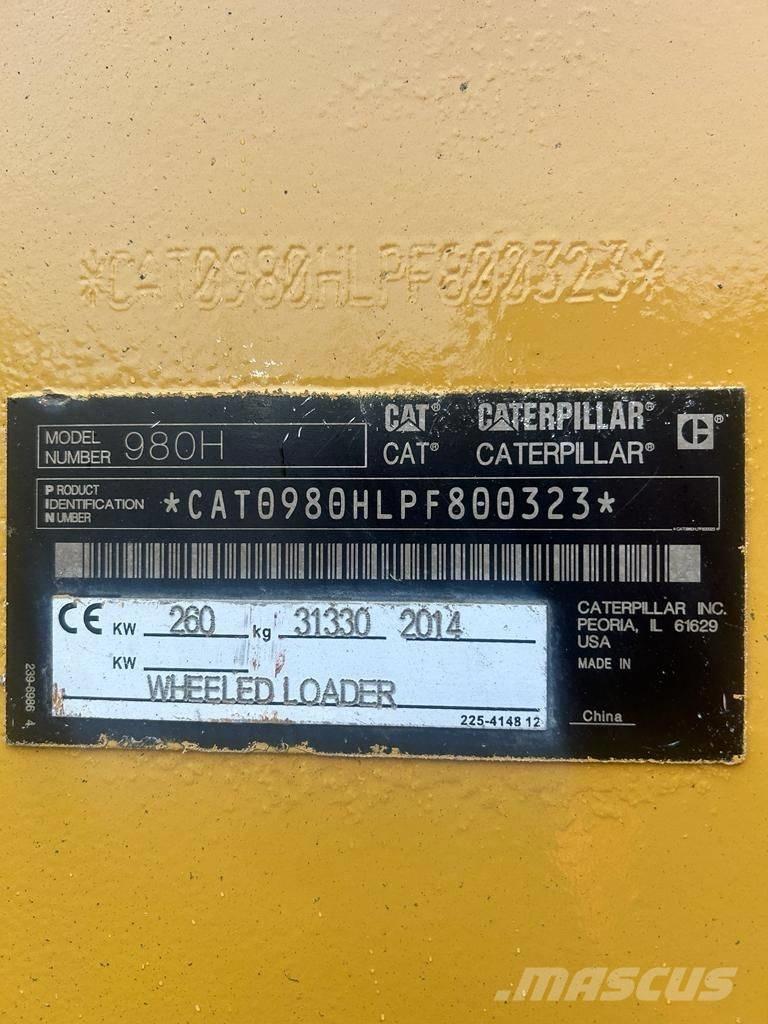 CAT 980H Chargeuse sur pneus