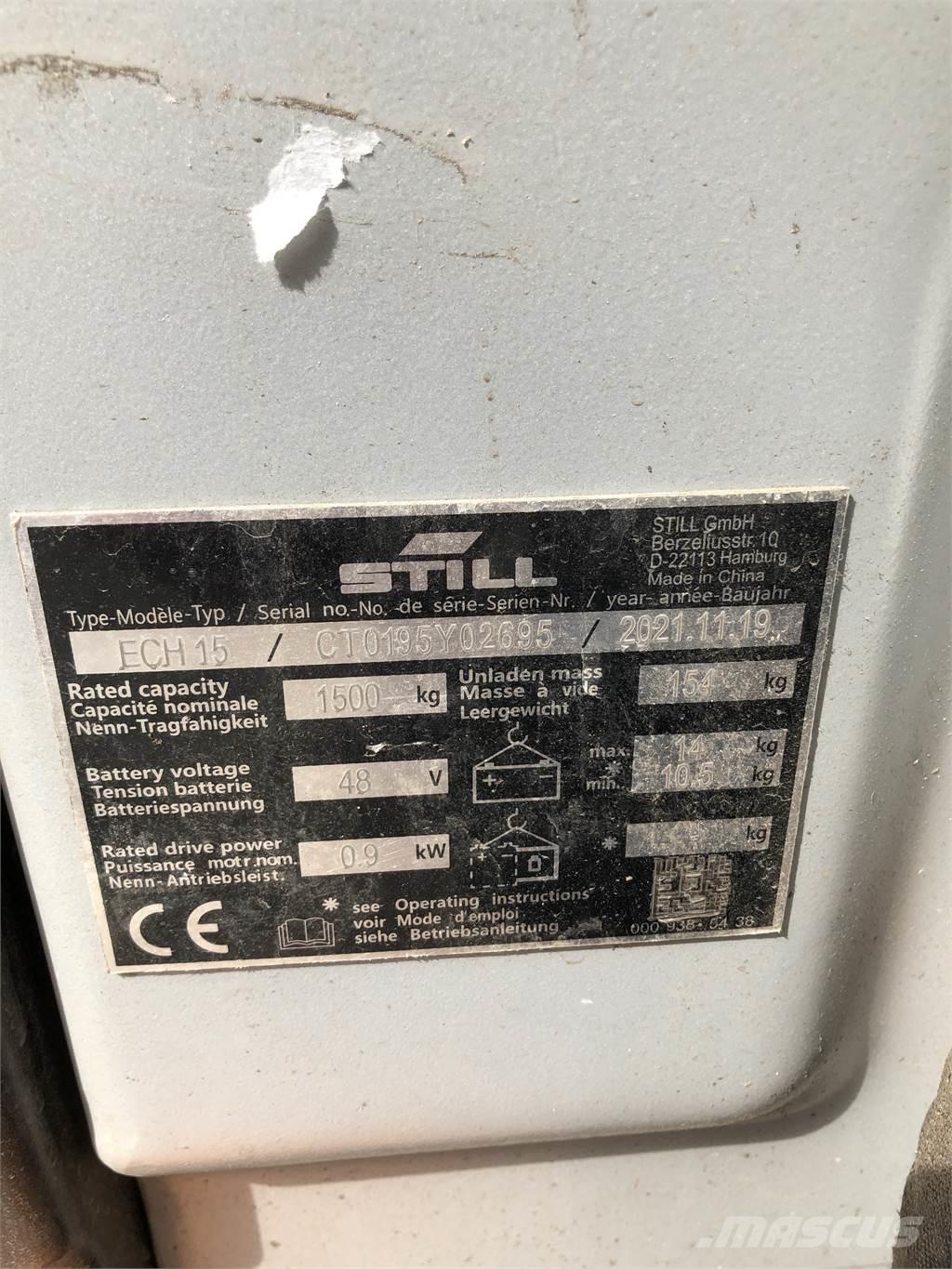 Still ECH 15 Transpalette accompagnant