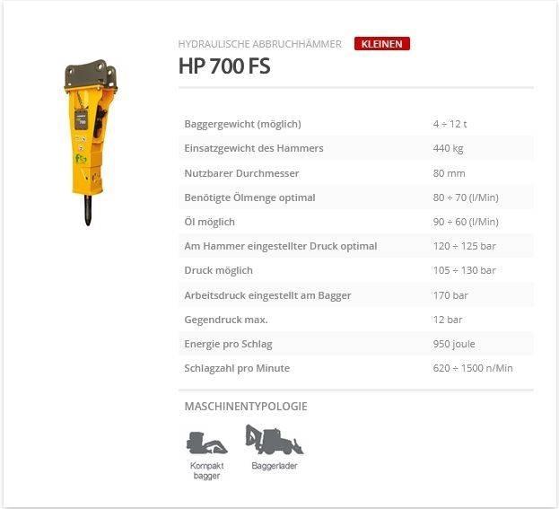 Indeco HP 700 FS Marteau hydraulique