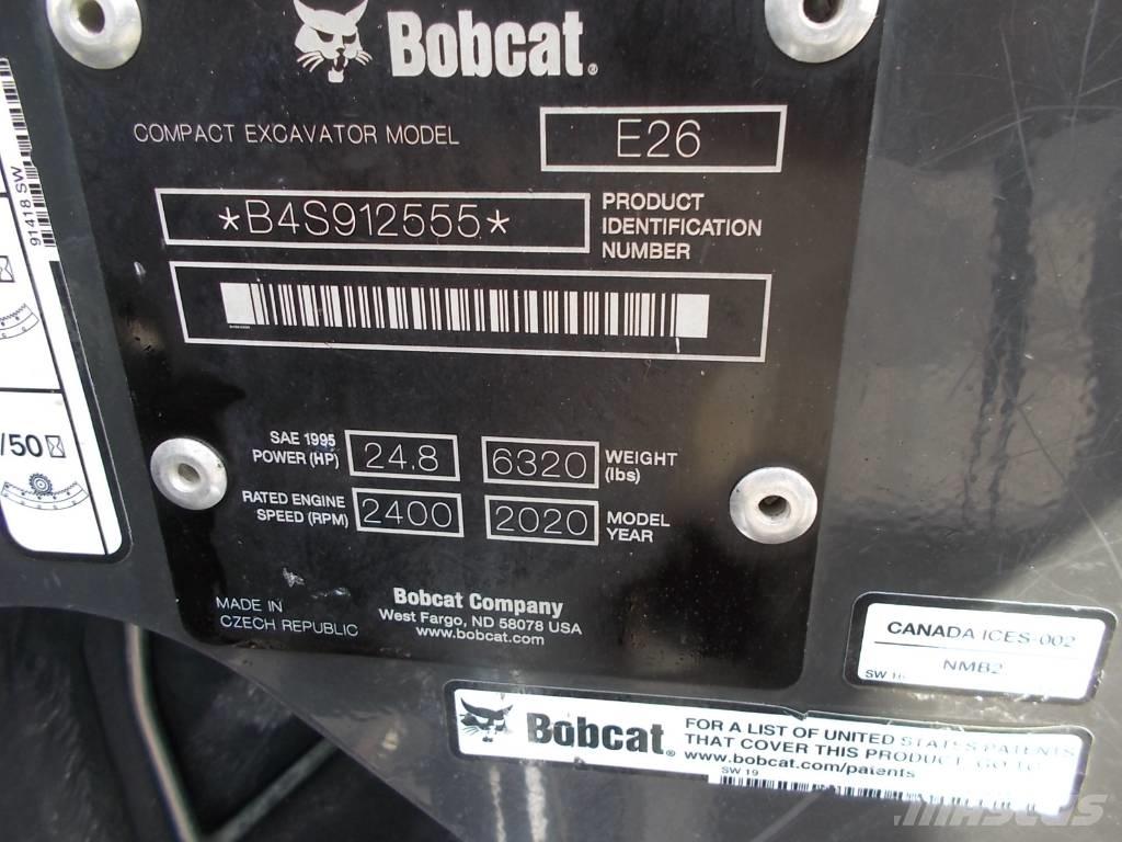 Bobcat E26GM Mini pelle < 7t