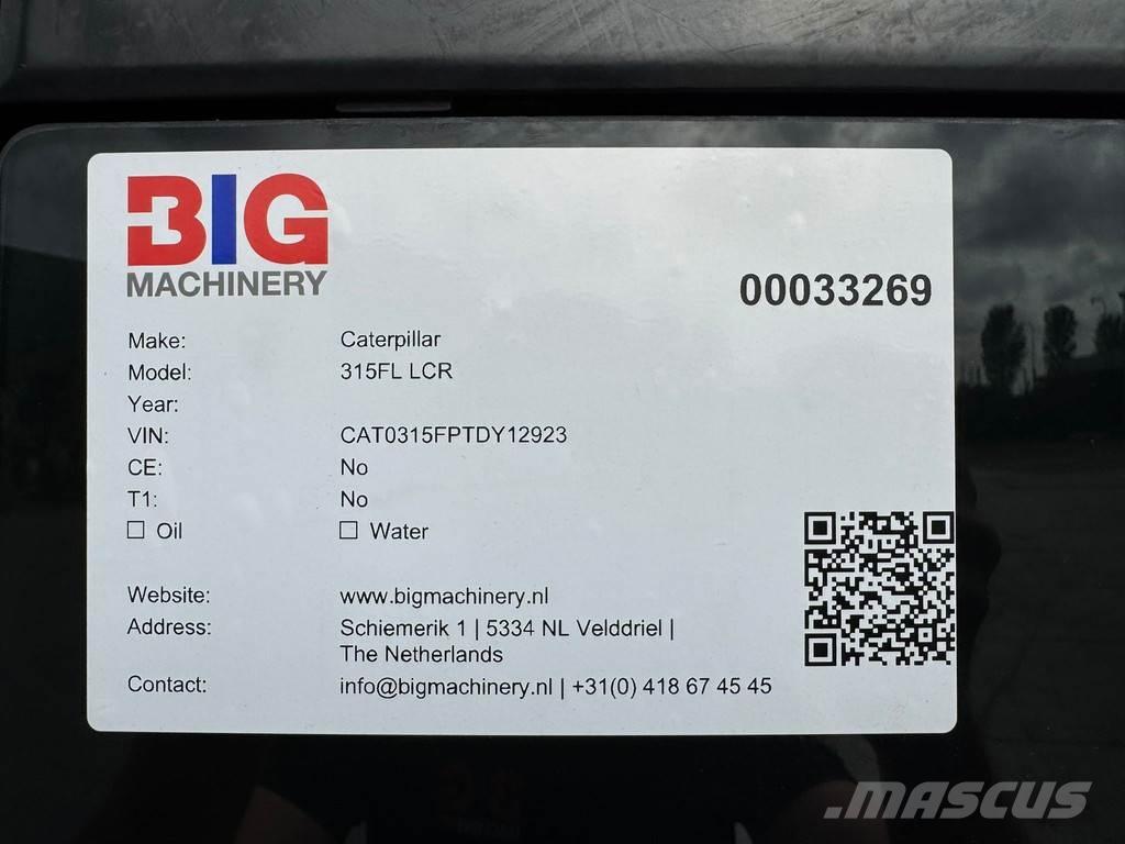 CAT 315F LCR Pelle sur chenilles