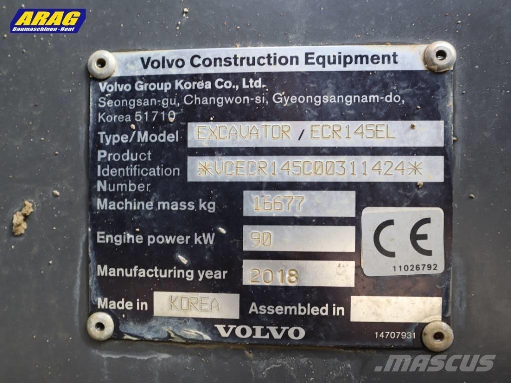 Volvo ECR 145 EL Pelle sur chenilles
