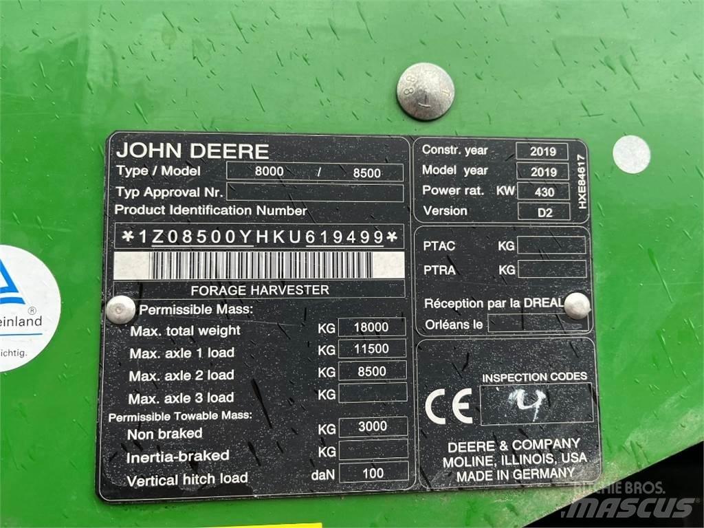 John Deere 8500 Ensileuse occasion