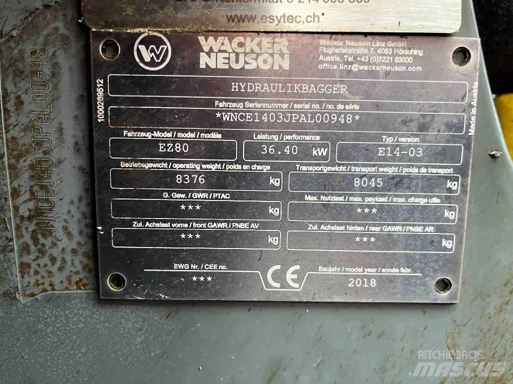 Wacker Neuson EZ 80 Mini pelle 7t-12t