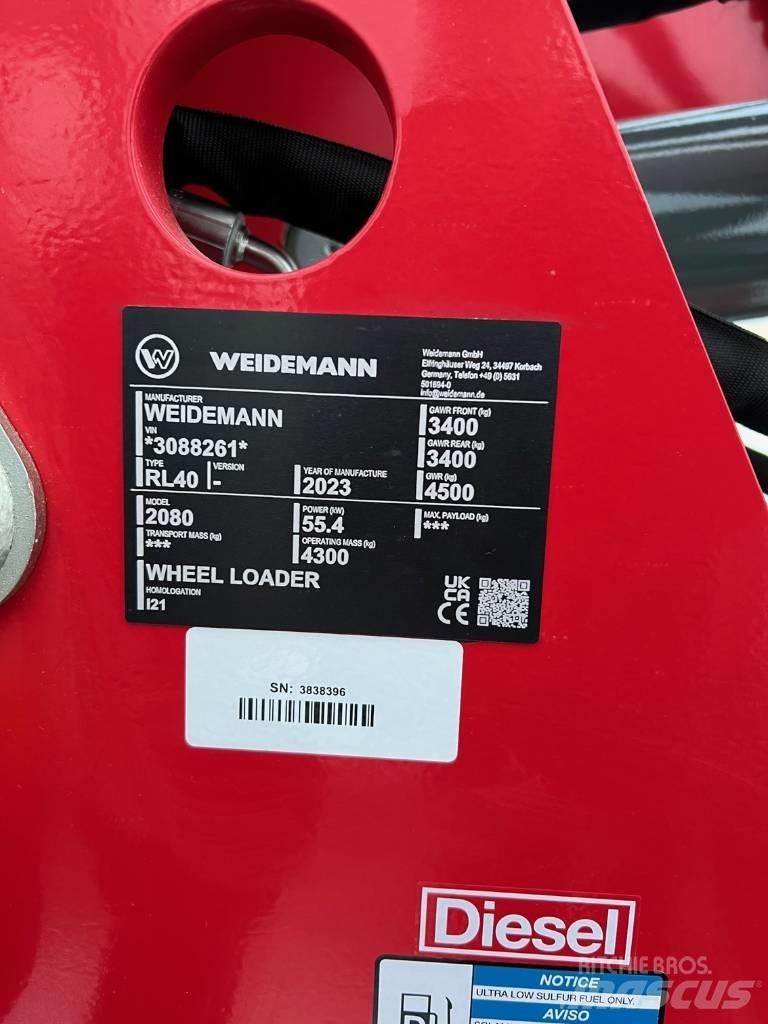 Weidemann 2080 Chargeuse sur pneus