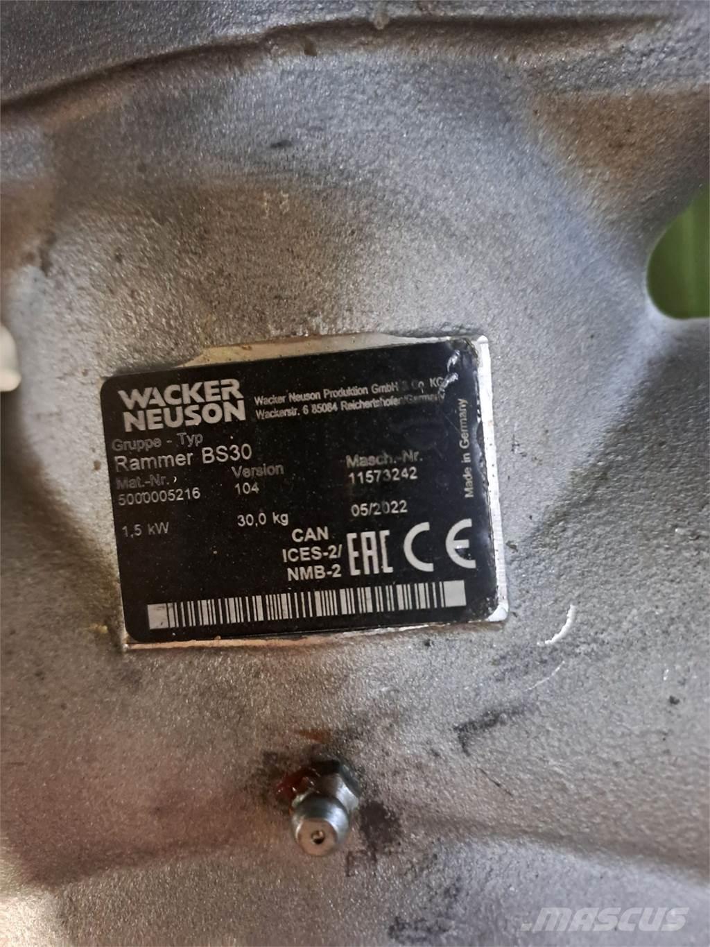Wacker Neuson BS30 Compacteurs