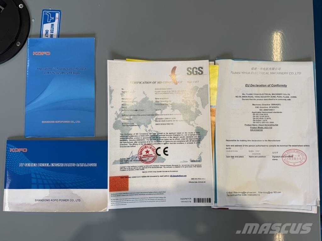 Ashita 110 kva Générateurs diesel