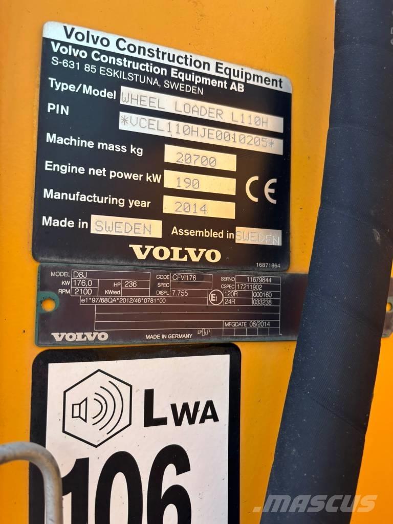 Volvo L 110 H Chargeuse sur pneus