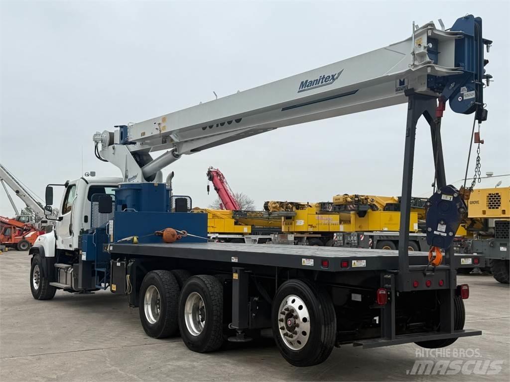 Manitex 30100 C Camion plateau ridelle avec grue