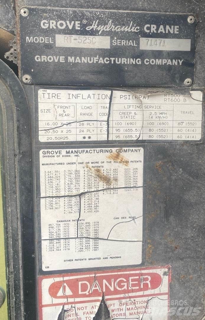 Grove RT525C Grues mobiles