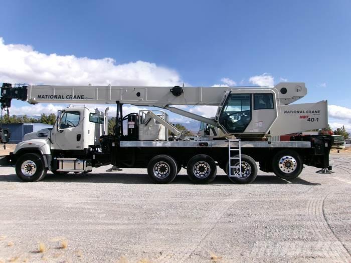National NBT40-142 Camion plateau ridelle avec grue