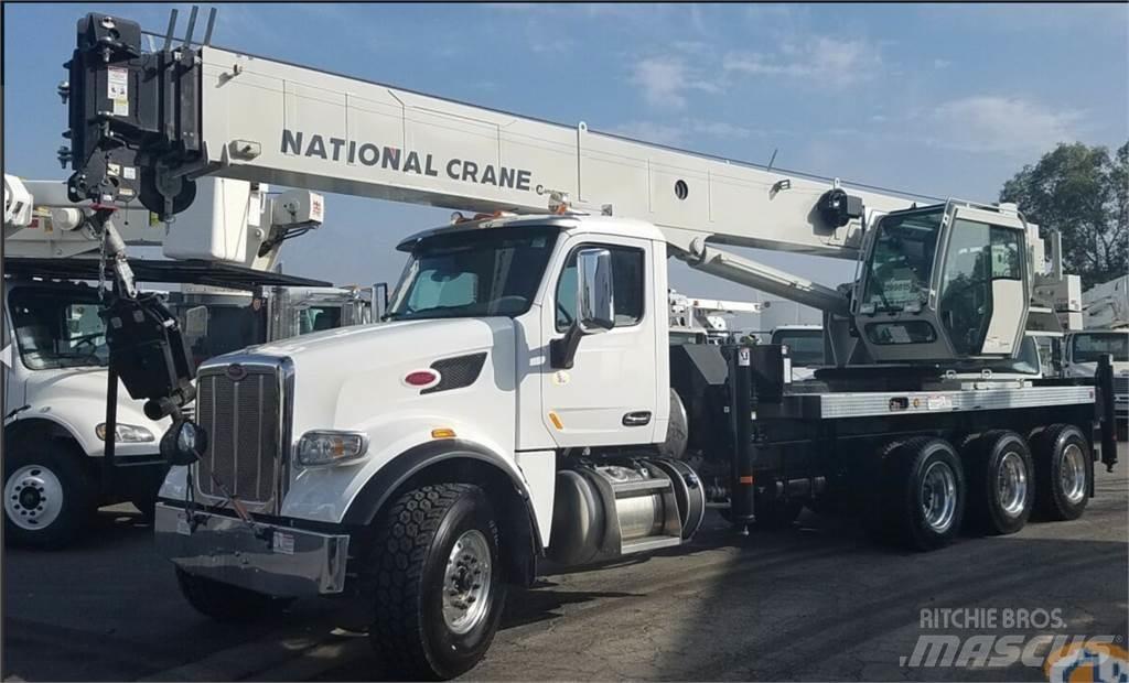 National NBT55-102 Camion plateau ridelle avec grue