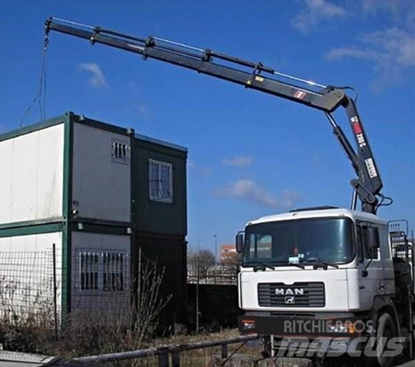 MAN 26.364 +Hiab 200 C Camion plateau ridelle avec grue