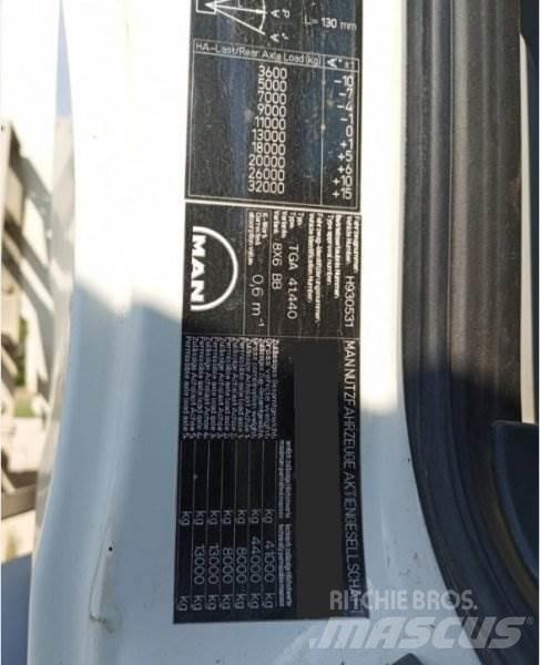 MAN TGA 41.440 Camion benne