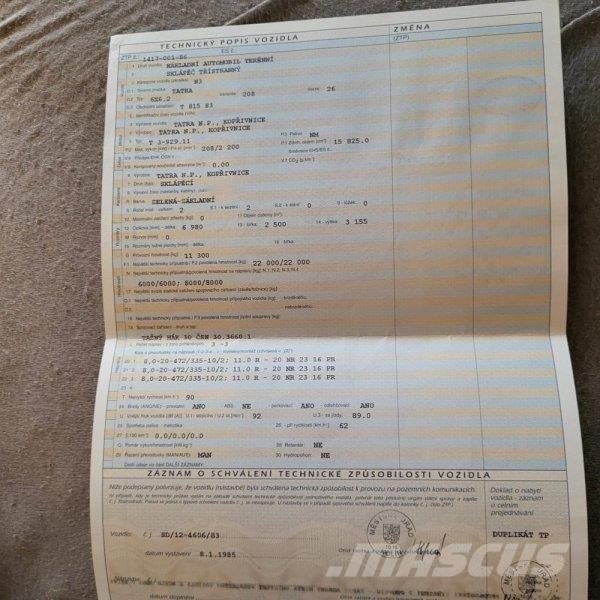 Tatra 815 Camion benne