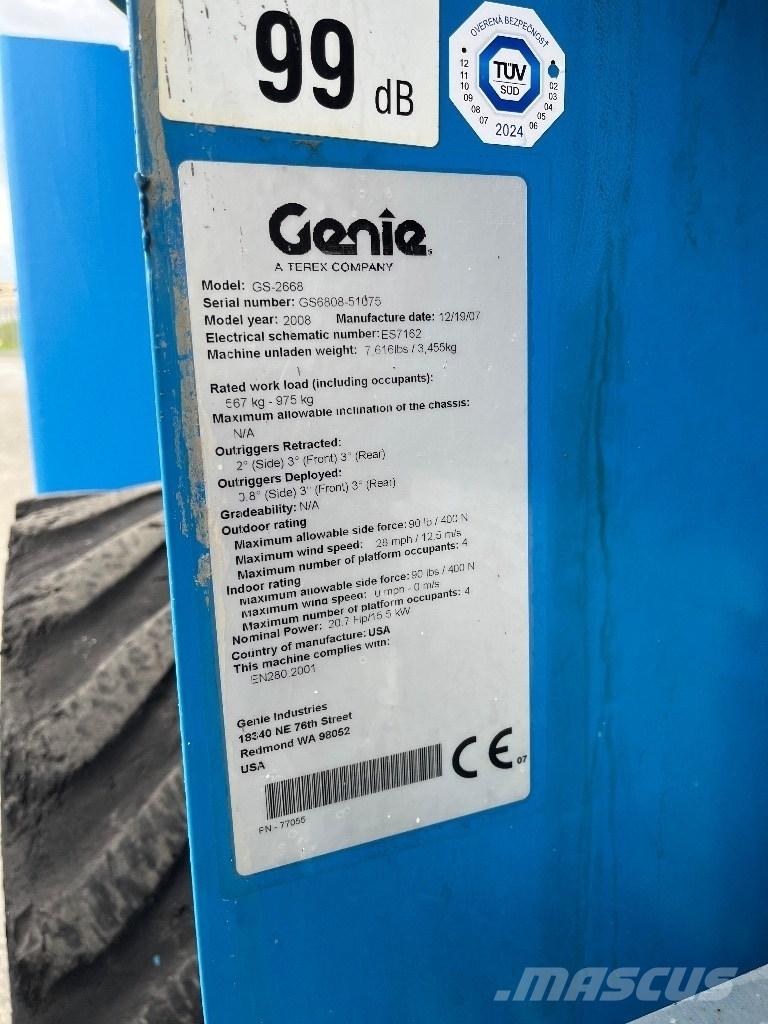Genie GS 2668 RT Nacelle ciseaux