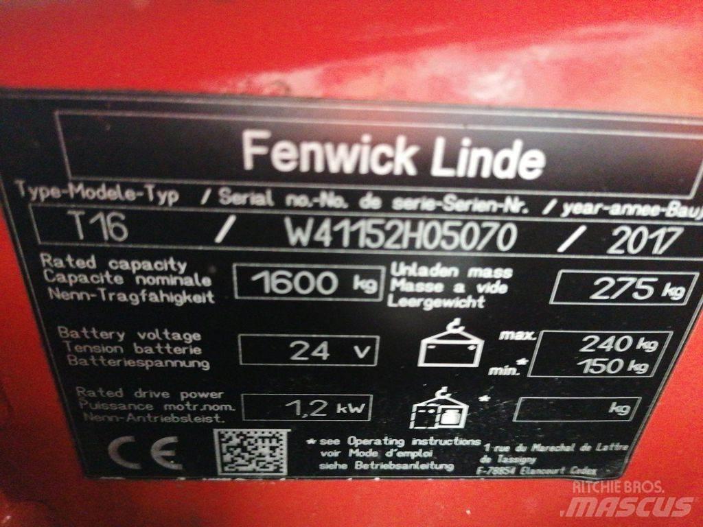 Linde T16 Transpalette accompagnant