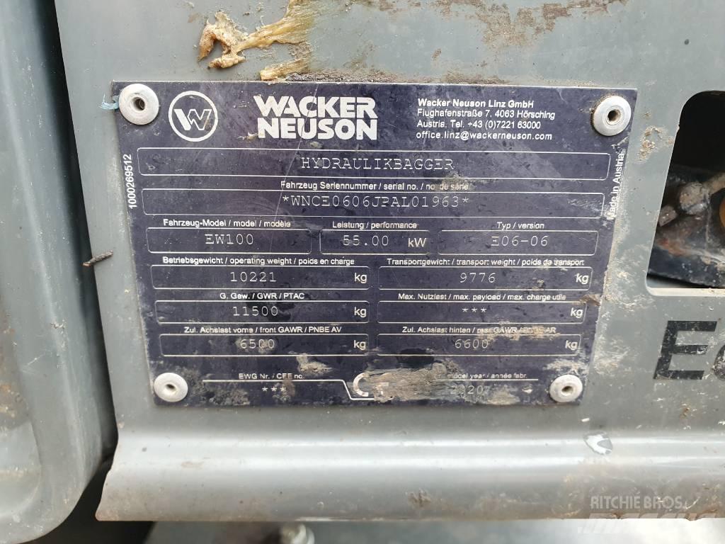 Wacker Neuson EW100 Pelle sur pneus