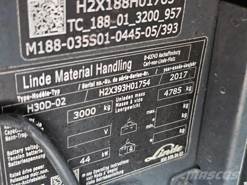 Linde H30D-02 Chariots diesel