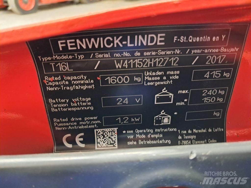 Linde T16L Transpalette accompagnant