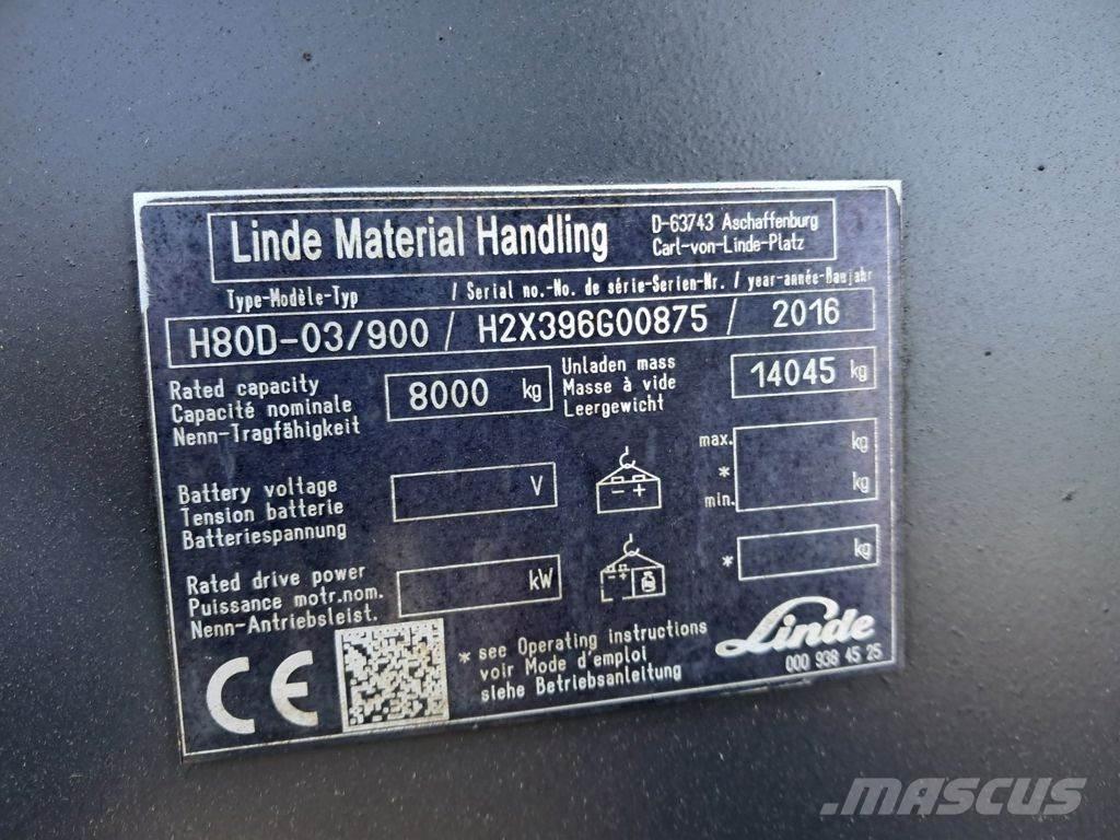 Linde H80D-03/900 Chariots diesel