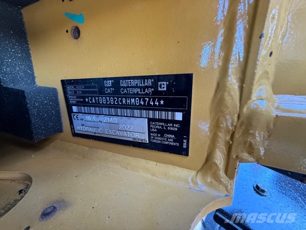 CAT 302 CR Mini pelle < 7t