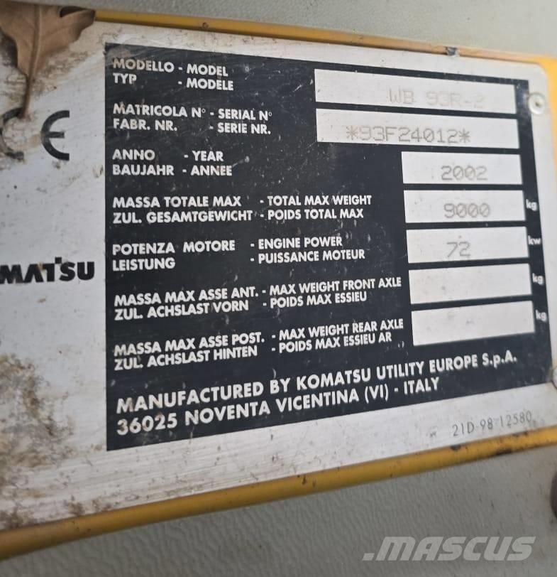 Komatsu WB 93 R-2 Tractopelle