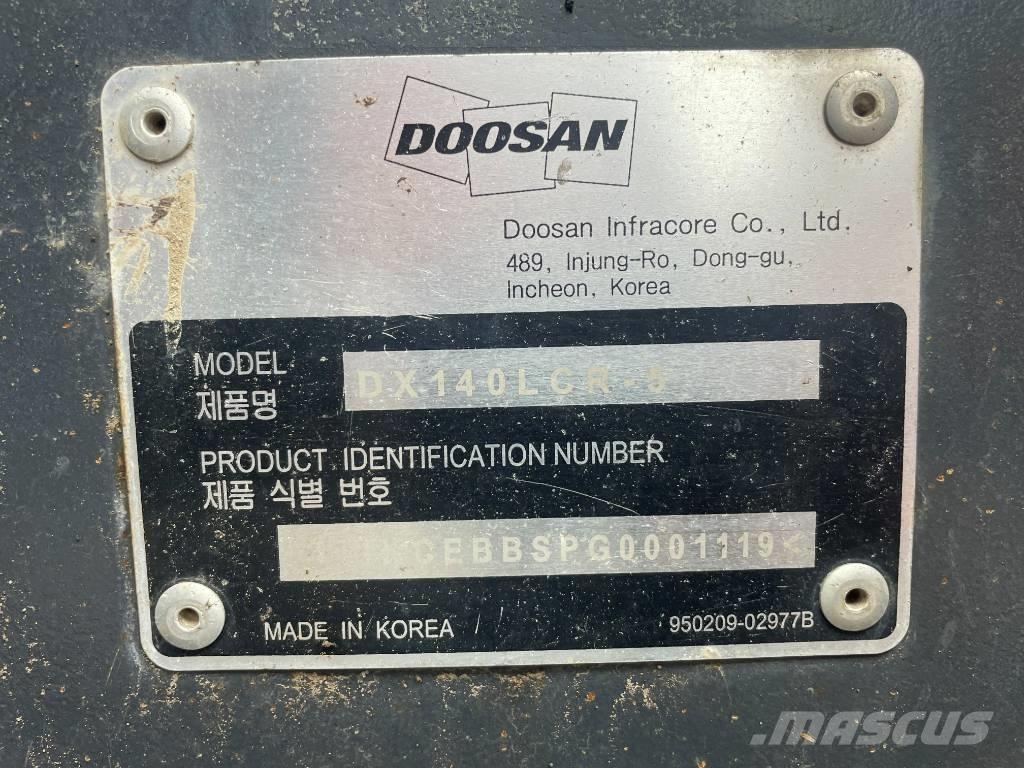 Doosan DX 140 LCR Pelle sur chenilles