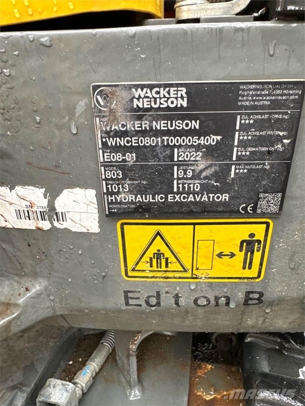 Wacker Neuson 803 Pelle sur chenilles