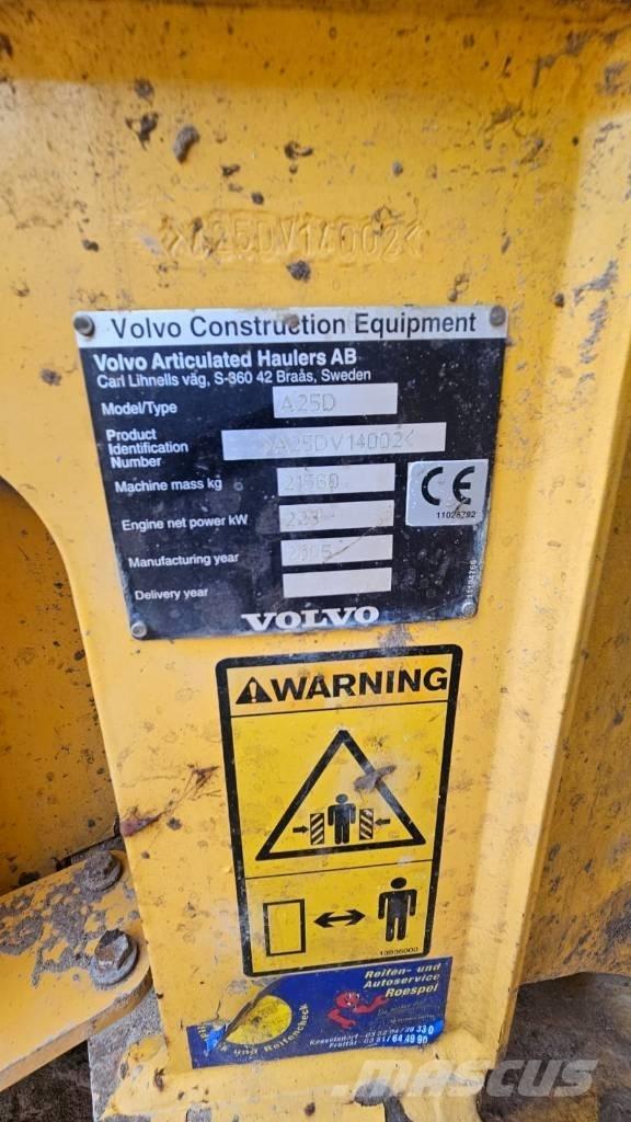 Volvo A 25 D Tombereau articulé