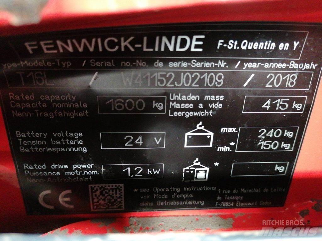 Linde T16L Transpalette accompagnant