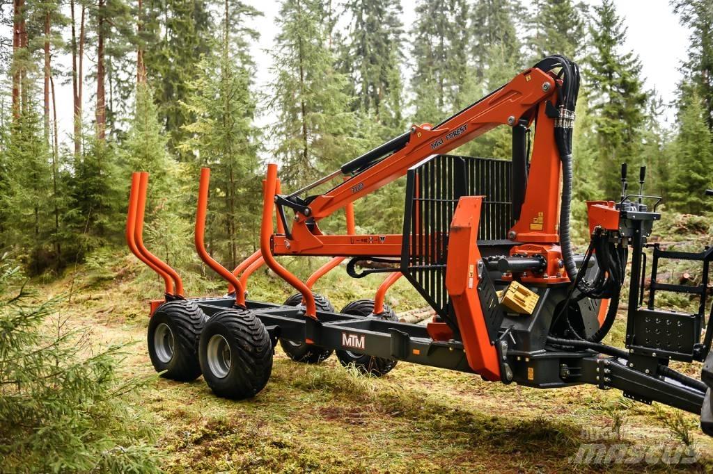  MTM 11T 7100 Remorque forestière avec grue