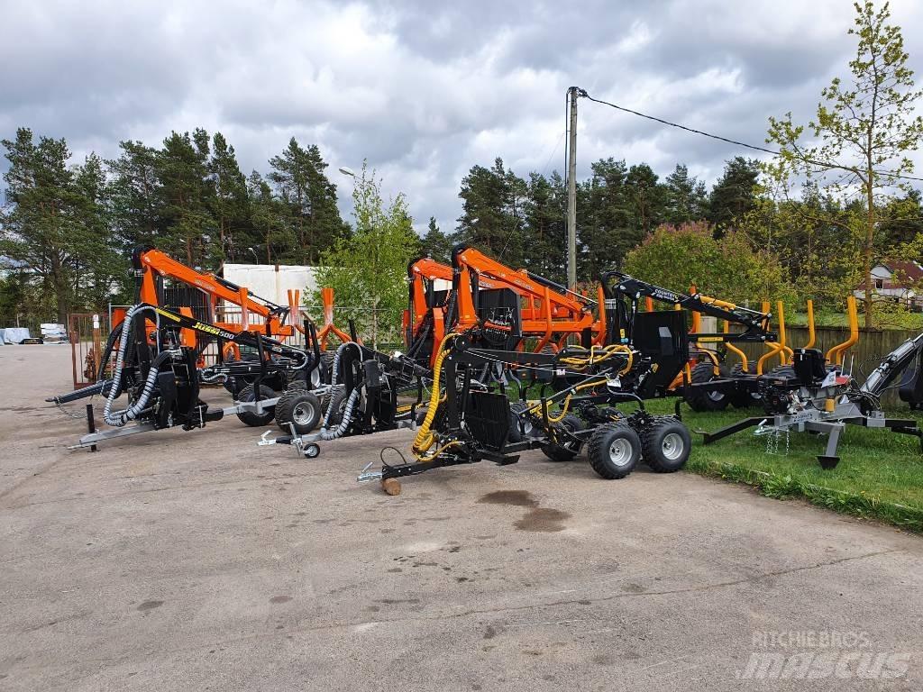  MTM 11T 7100 Remorque forestière avec grue