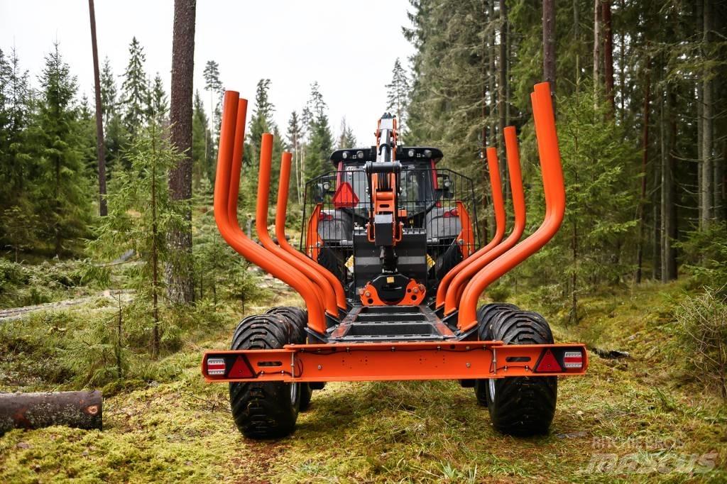  MTM 11T 7100 Remorque forestière avec grue